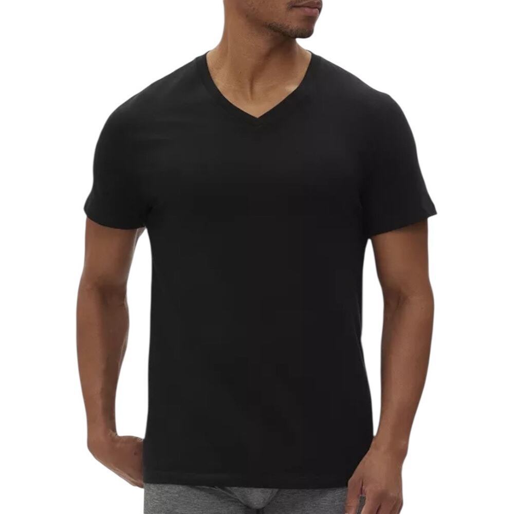 Gap Men's 3-Pk. Cotton V-Neck Undershirt Tee/T-Shirt  - True‎ Black | NEW!!